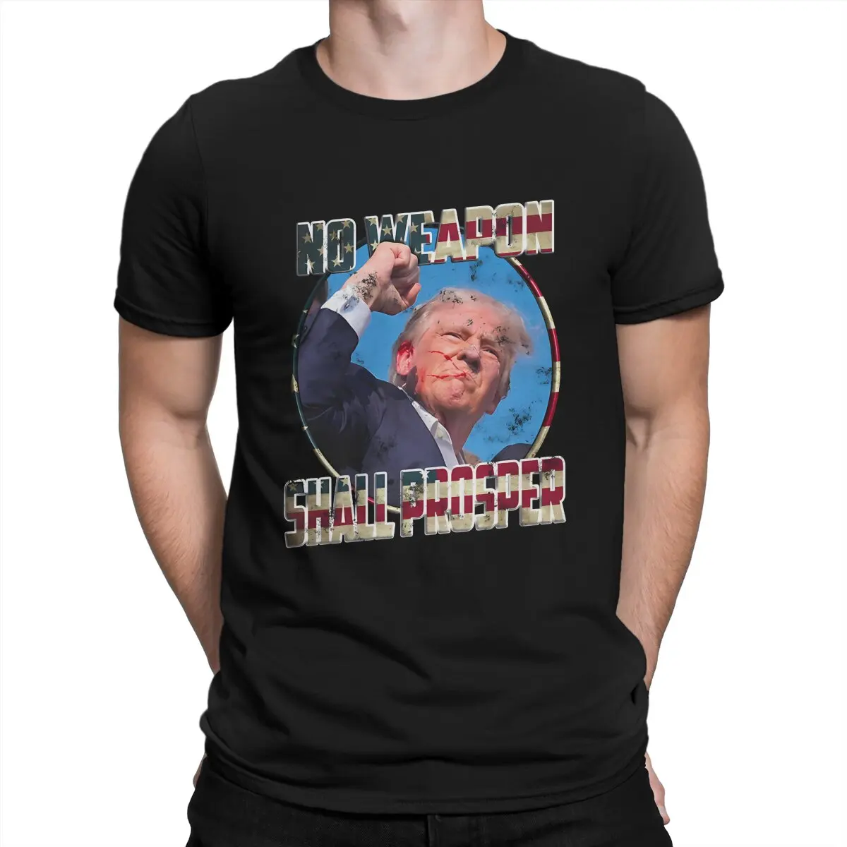 2024 Trump Shooting Man TShirt Trump 2024 Campaign Attempt Individuality T Shirt Original Sweatshirts New Trend