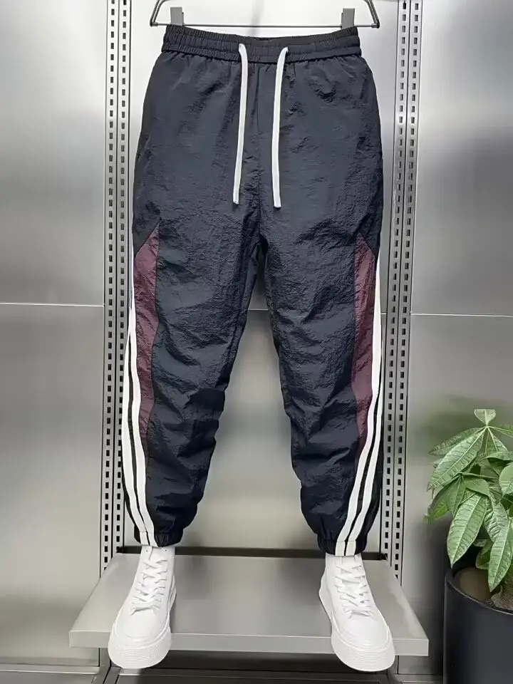 Männer Casual Gerade Bein Baggy Hiphop Sport Gym Hosen Für Männer Hosen Lose Trendy Hong Kong Stil Herren Jogger Kleidung – Detail 2