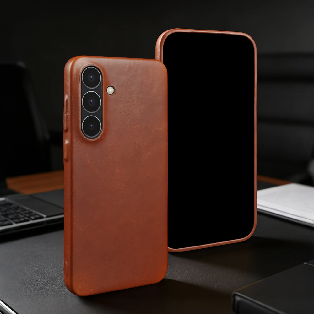 

Premium Genuine Leather Case For Samsung Galaxy A56 A36 A26 A16 A17 A07 4G A34 A54 A35 A55 A51 A71 A70 A50 Phone Case Back Cover