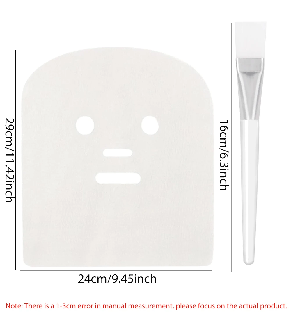 100/300 Pieces Gauze Facial Mask Professional Precut Gauze Facial Mask High Frequency Masks For Spa Skin Face Care Beauty Salons