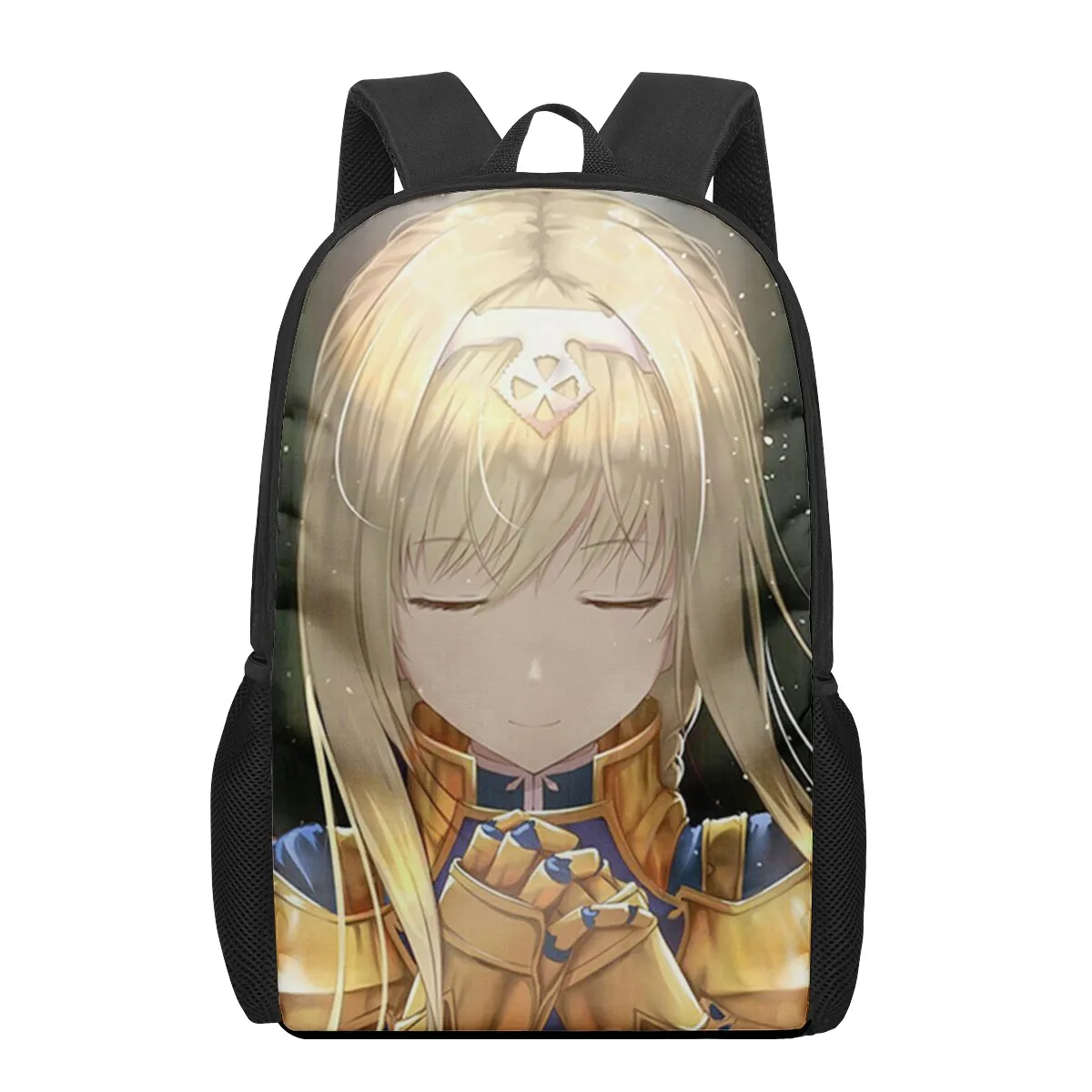 Anime Sword Art Online 3D-Druck Schultaschen für Jungen Mädchen Grundschüler Rucksäcke Kinder Büchertasche Schulranzen Rucksack