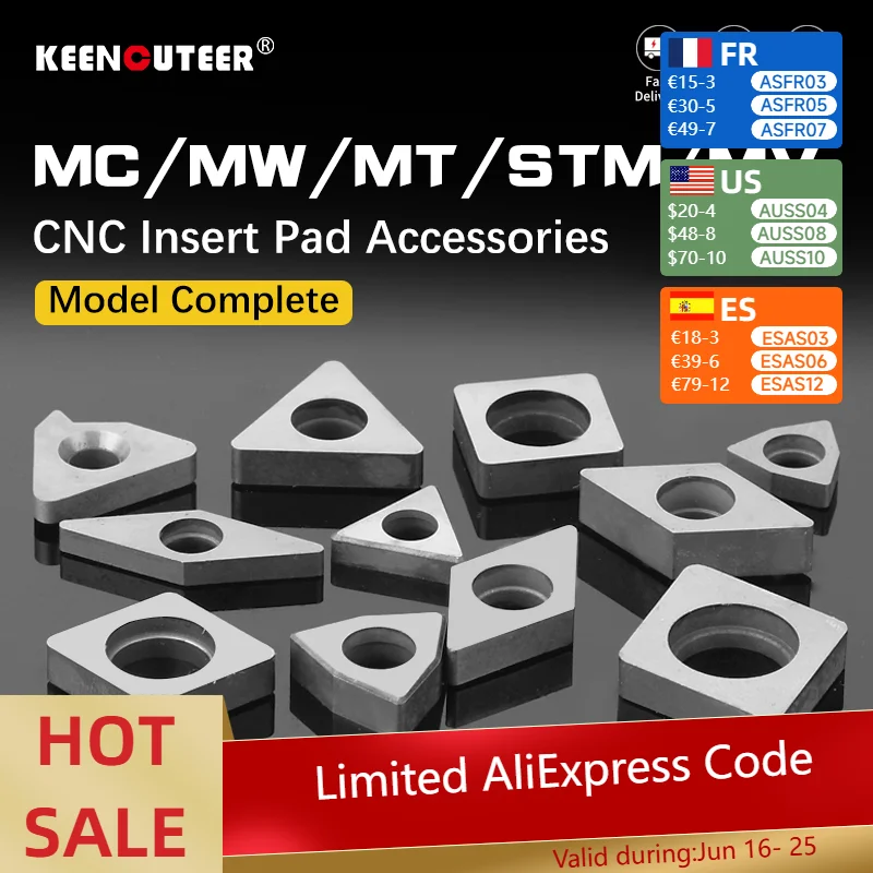 10Pcs Carbide Shim …