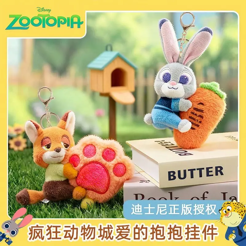 

Плюшевые игрушки-брелоки «Зверополис» (Дисней): Ник и Джуди, парные, портативные, для школьной сумки, аксессуары, подарки на праздник