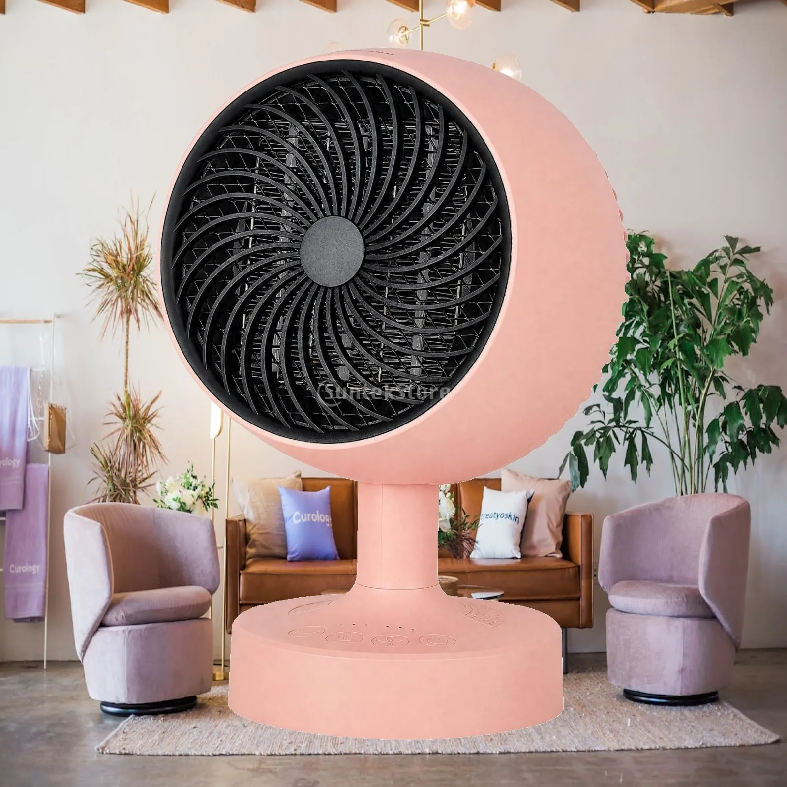 Space Saving Fan Heater for Desk Personal Warm Air Blower for Cool Day Home Office Comfort Heating