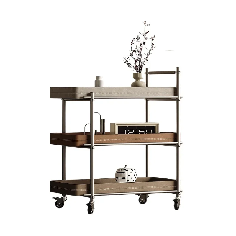 

Легкий роскошный высококачественный седельный кожаный край, новая съемная боковая полка для дивана в гостиной