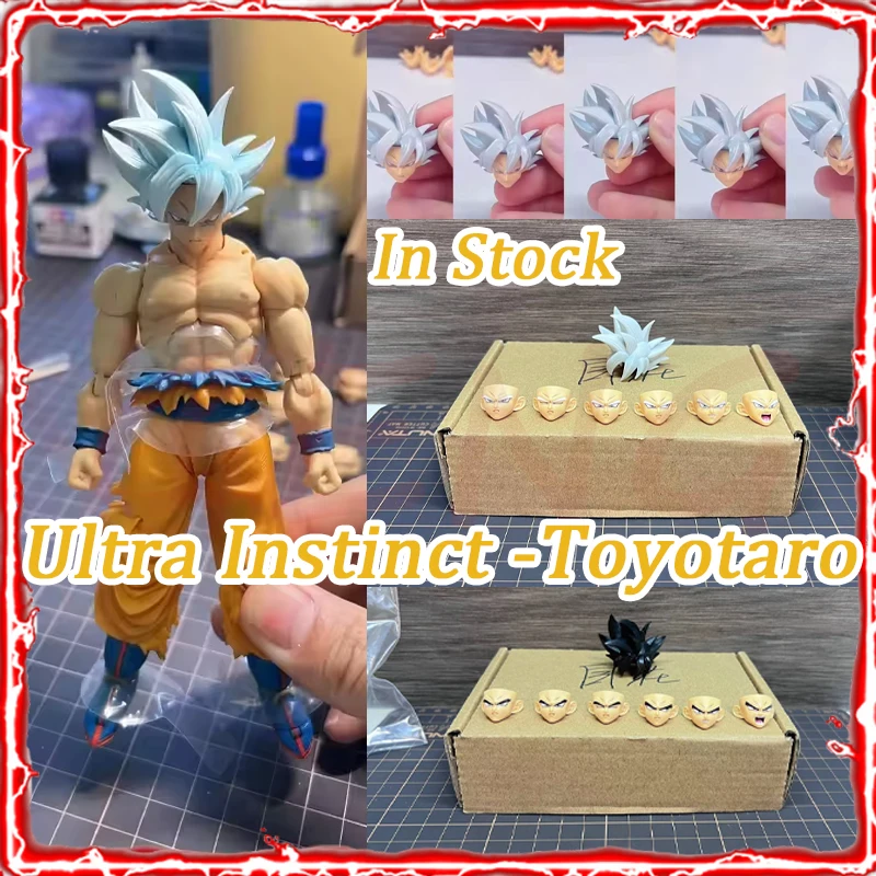 

In Stock Dragon Ball Z Son Goku Headsculpt Ultra Instinct -Toyotaro Edition Anime Model Accessories Kit Set Christmas Fans Toys