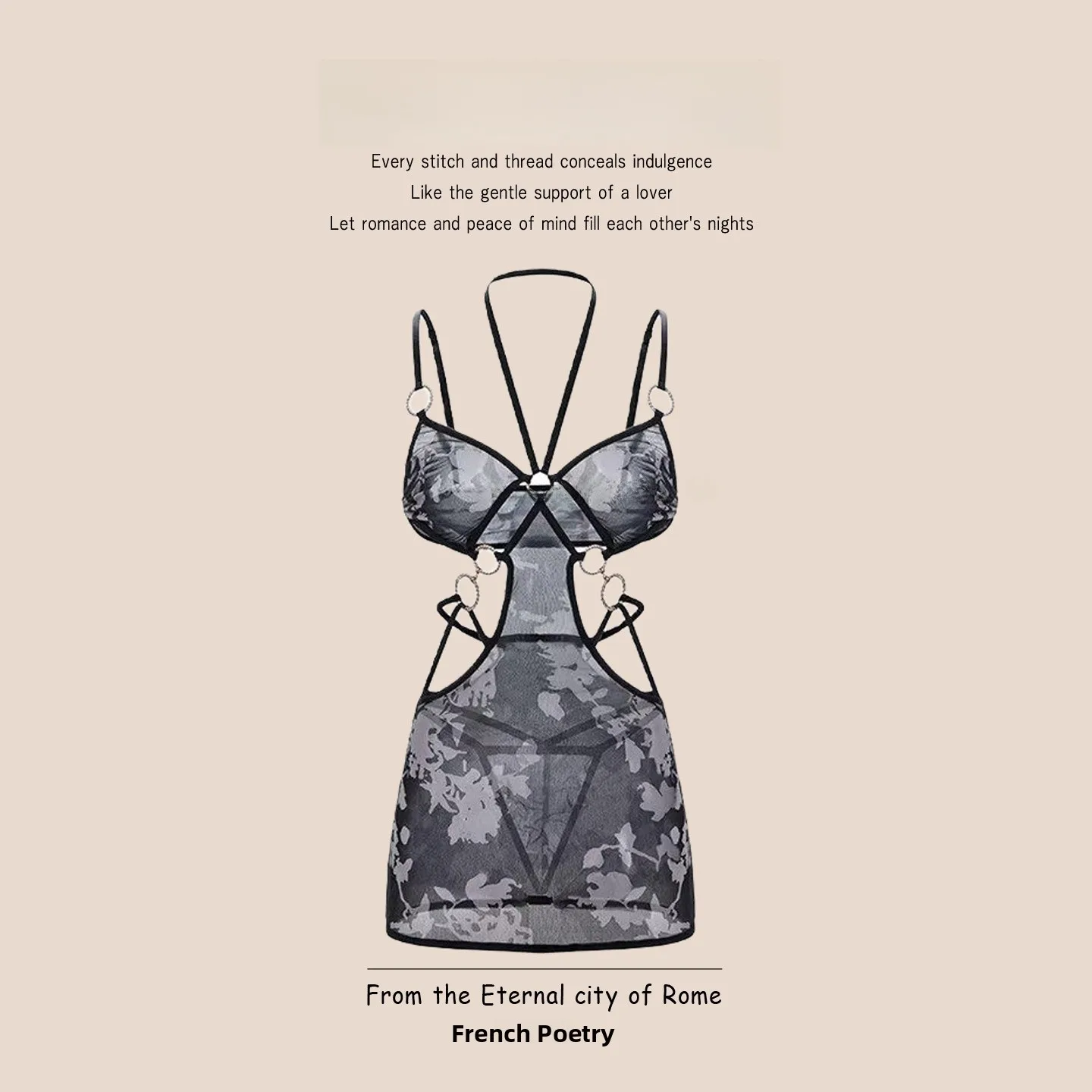 

Sexy Lace Bal Strap Bodysuit Women's Underwear Brtte FARGTHERS New 2026 Net Lace ort Sve mid Waist Briefs