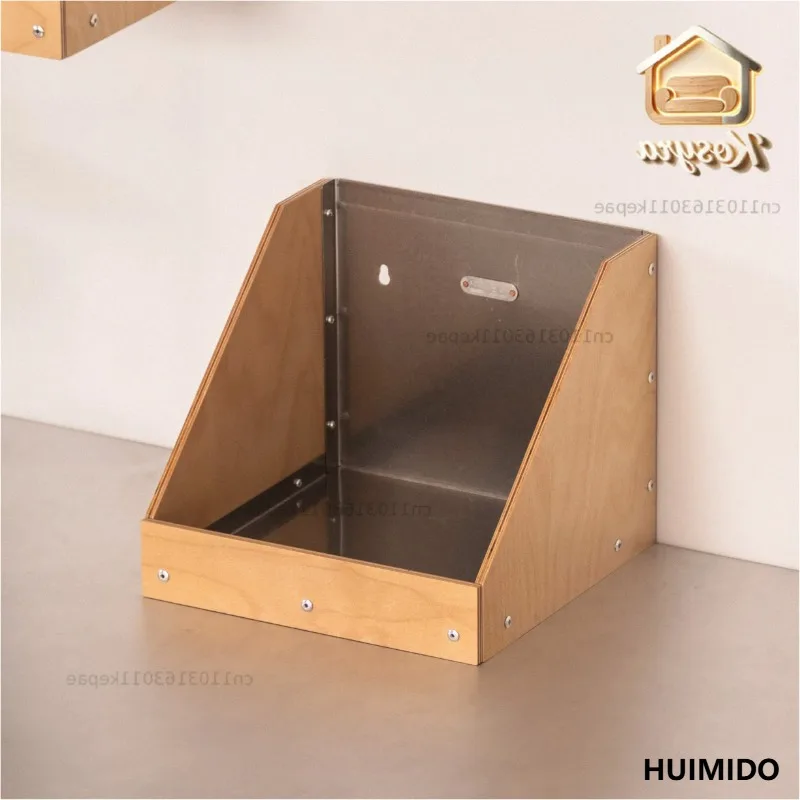 Ci Yu wooden box, trapezoidal multi-functional desktop book record bookshelf, minimalist home commercial, making