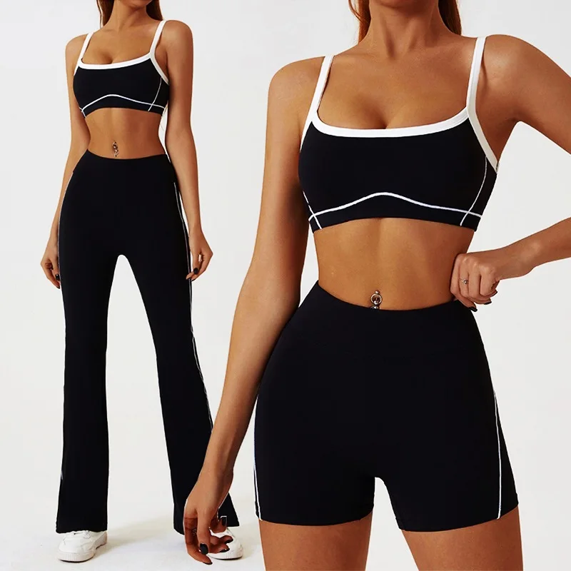 Cloud Rise Women Sports Tracksuit Yoga Set Gym Fitness Suit Workout Two Piece Sportswear Bra+High Waist Leggings Pilates Outfits