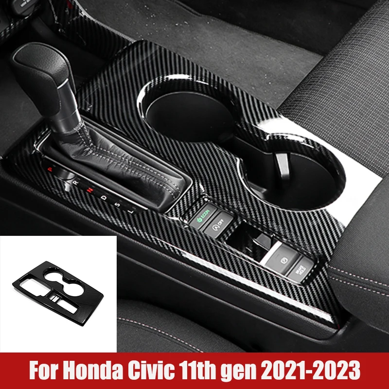 

Central Control Gear Shift Panel Cover Trim Frame For Honda Civic 11th Gen 2021 2022 2023 ABS Car Styling Accessories