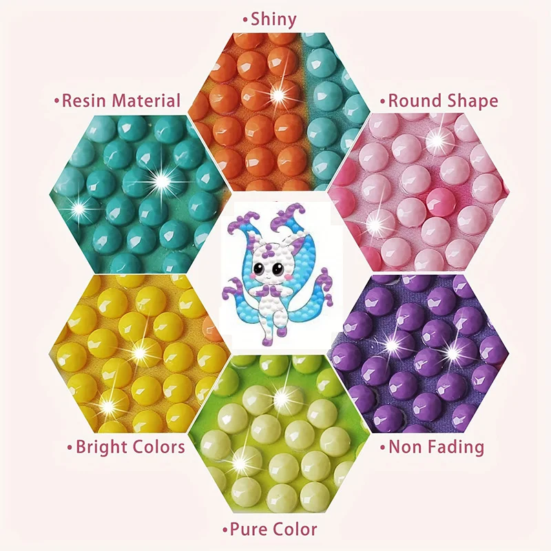 12 pezzi fai da te kit di adesivi per pittura diamante cartone animato per bambini Eevee Squirtle diamante arte mosaico adesivo per numero