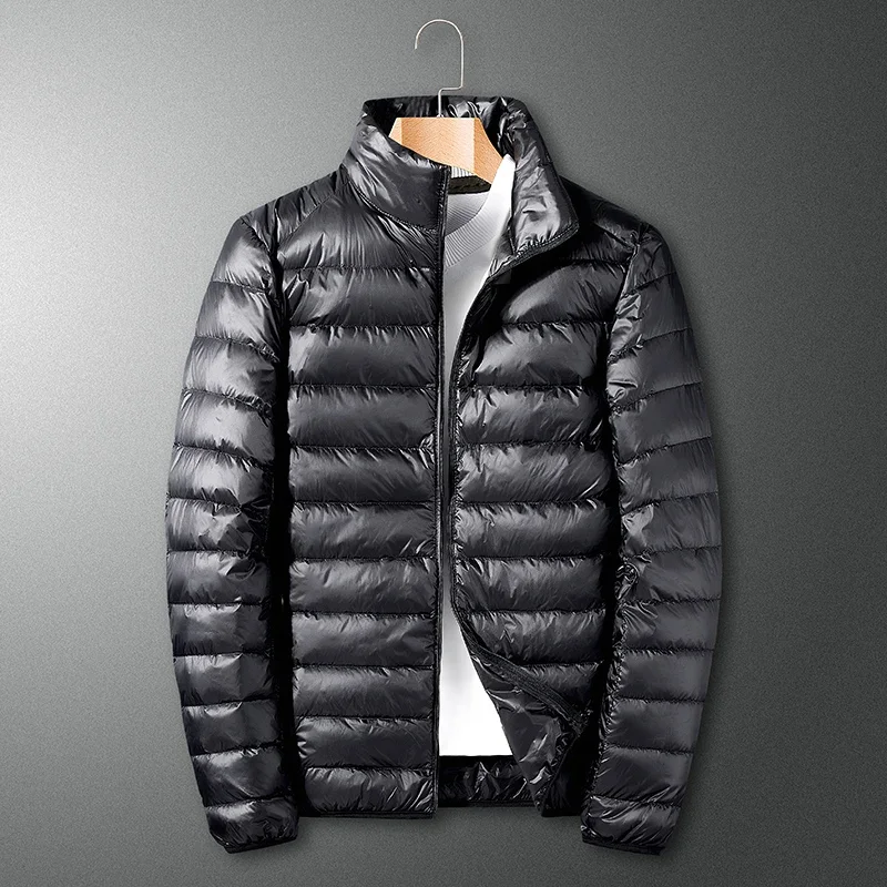 Chaqueta de plumón de pato para hombre, abrigo ligero de marca de lujo con forro de plumón de pato blanco 2024, chaqueta deportiva de ocio al aire libre, M-6XL, invierno, 90%