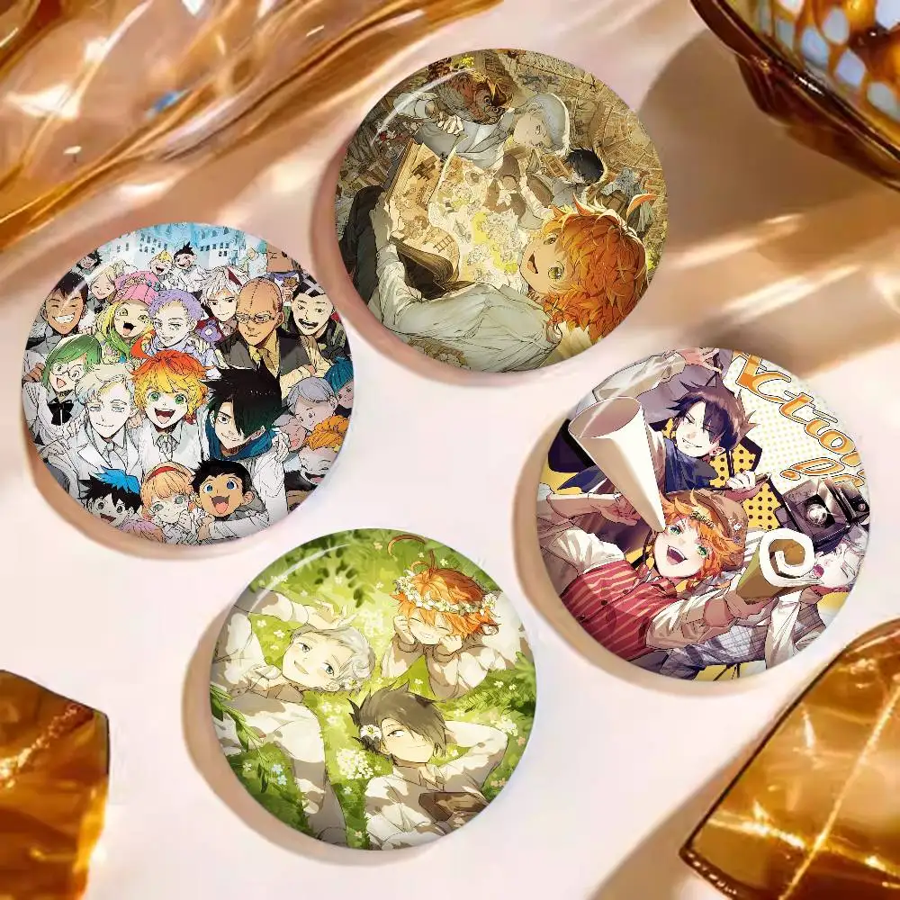 Suspense Anime T-The P-PromisedS N-NeverlandS 32/44/58MM Customizable Button Pins Cute Funny Creative Badge Jewelry Decor Gifts