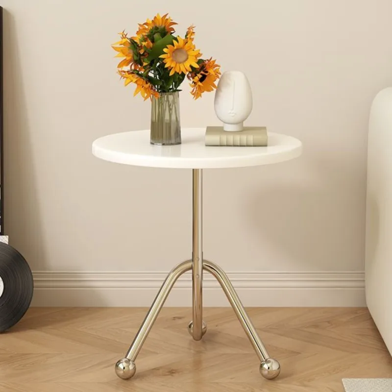 

Joylive Stainless Steel Coffee Table Small Round Table Ins-style Niche Coffee Shop Creative Small Table