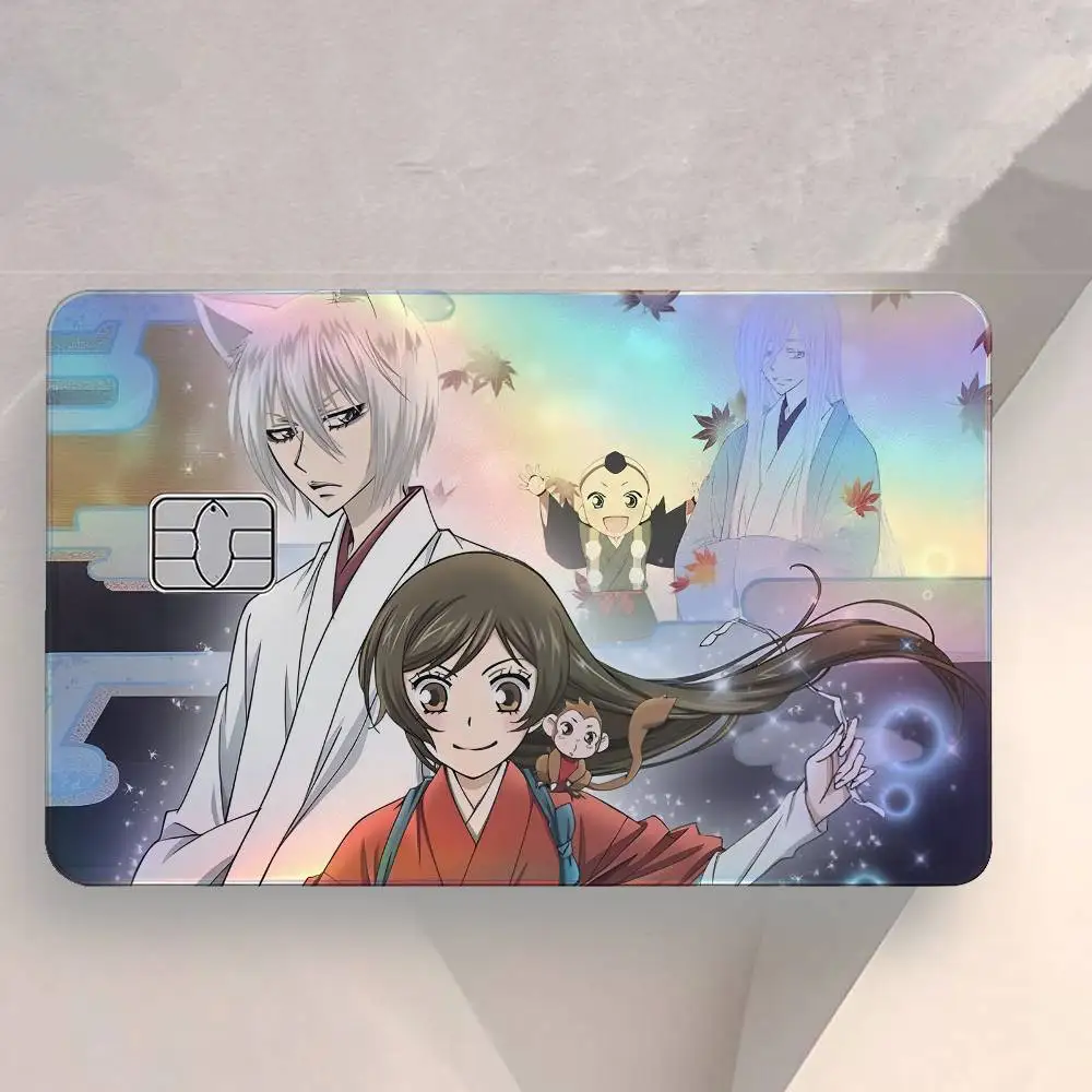 Anime Kamisama Kiss 4Pcs/Set Holographic Laser Credit Card Stickers Iridescent Waterproo Fits All Standard Bank Cards