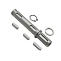 Doppelwellen-Schneckenreduzierer – 14 Mm Welle, 128 Mm Länge – Für Schrittmotor & Getriebemotoren (Stahl)