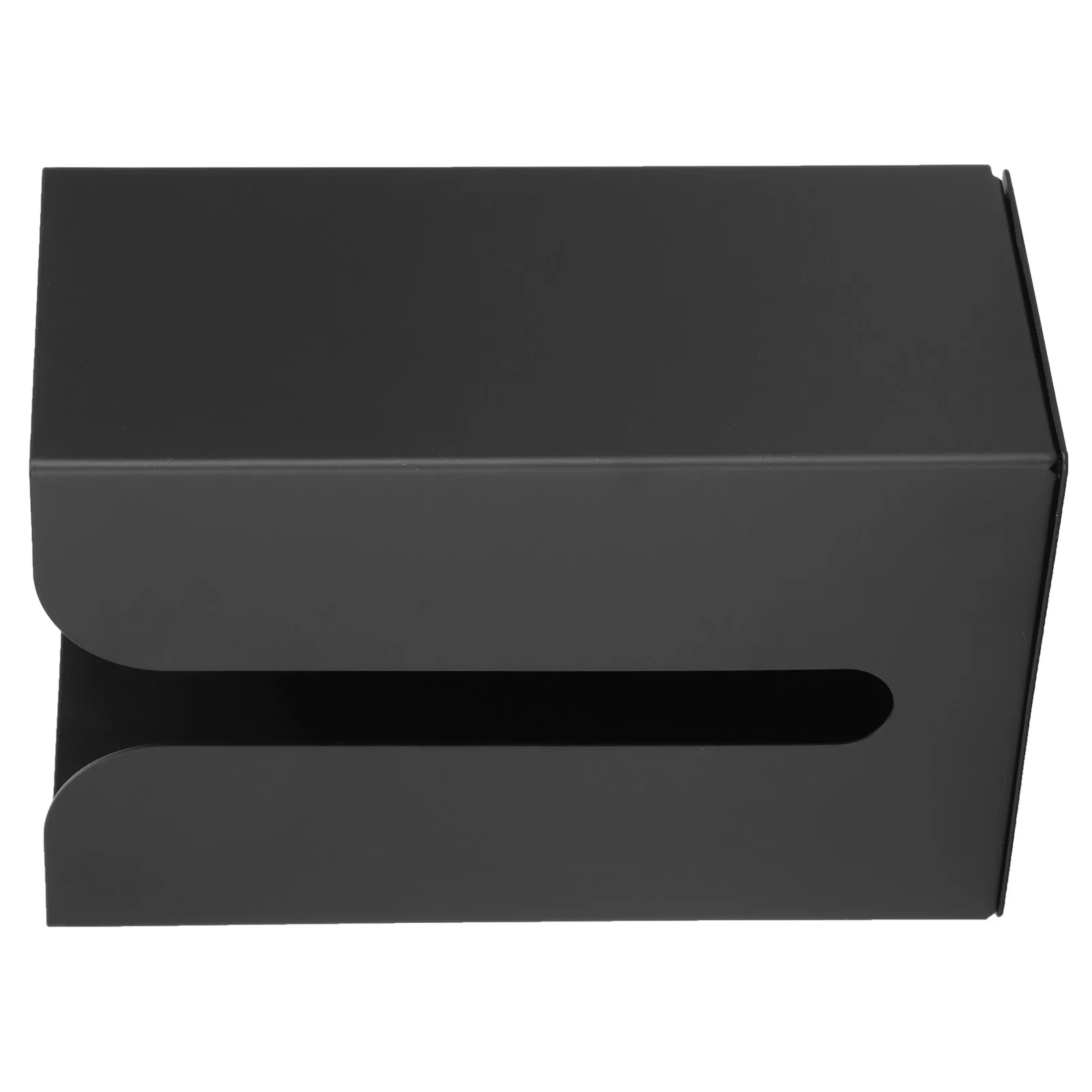 Hardware per il bagno Supporto per scatola di fazzoletti nero Supporto per montaggio a parete Organizzatore di tovaglioli per cucina Bagno WC Accessorio per la casa