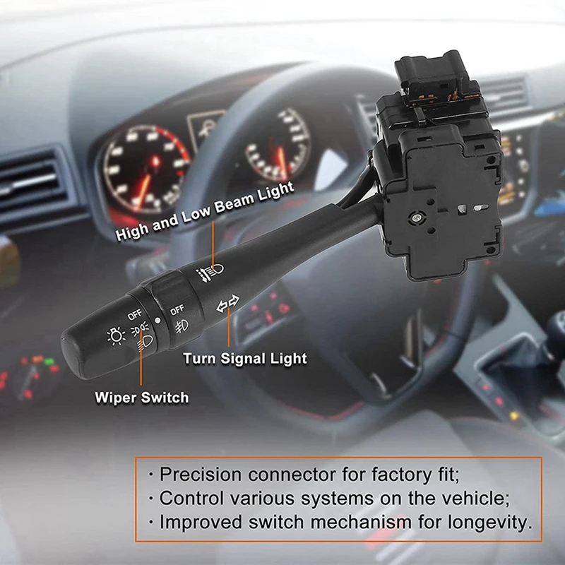 4X With Fog Lights Turn Signal Switch Lever For 2000-2006 Nissan Frontier Sentra Xterra D21 Pickup 25540-5M001