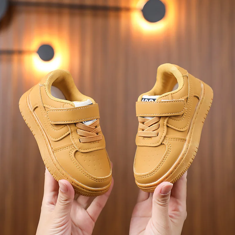 XUANMU Printemps Automne Nouvelles Baskets pour Enfants Garçons Chaussures Basses Décontractées Chaussures pour Femmes Bébé Petites Blanc 1-6 Ans Z0018_voghion.com