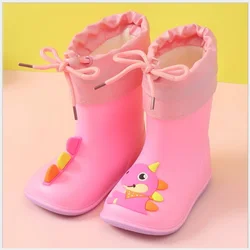 Nuovi stivali da pioggia per ragazza scarpe per bambini impermeabili classiche stivali da pioggia per bambini stivali in gomma PVC scarpe da acqua per bambini stivali da pioggia per bambini