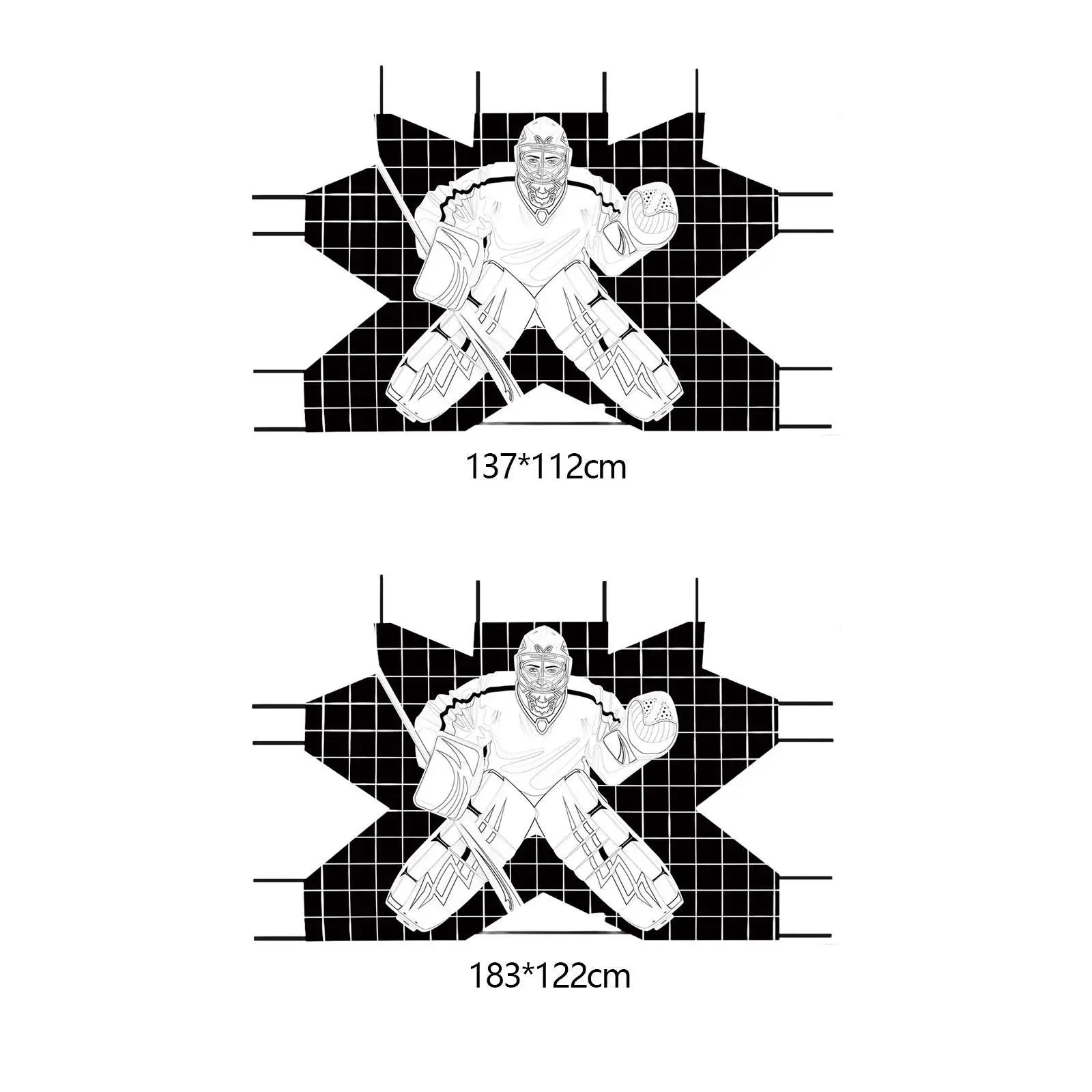 Hockey Goal Goalie Target Training Aid Foldable Lightweight Equipment Hockey Net Training Target for Street, Goalie, Adults