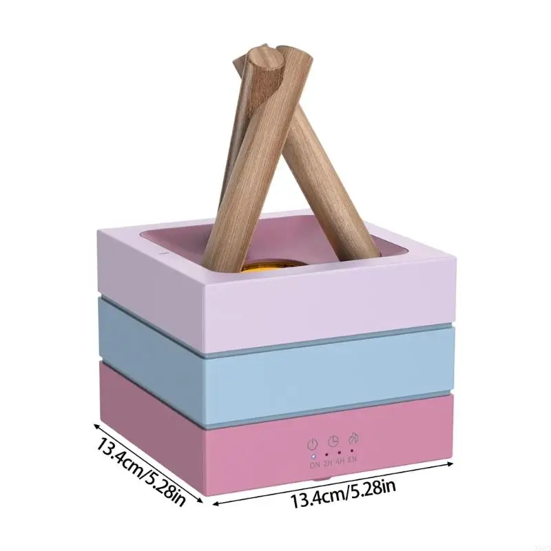 7 ملونة ضوء اللهب الناشر الناشر مرطب هواء الهواء مرطب لغرفة نوم المنزل N58D