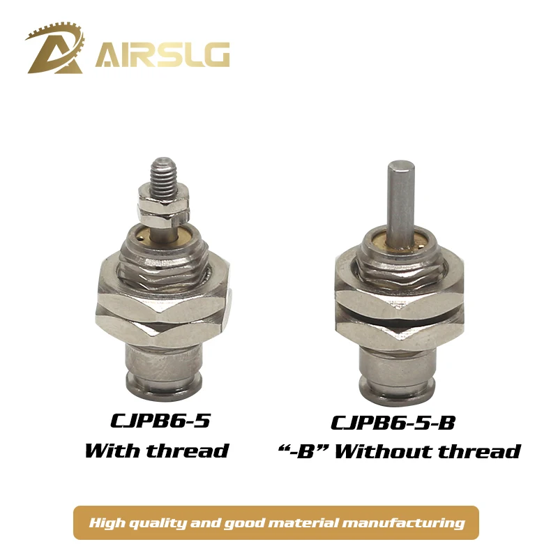 

SMC type CJPB6-5-B CJPB6-20-B CJPB10-5-B CJPB10-15-B CJPB15-5-B CJPB15-15-B Single Acting Spring Pin Micro Needle Air Cylinder