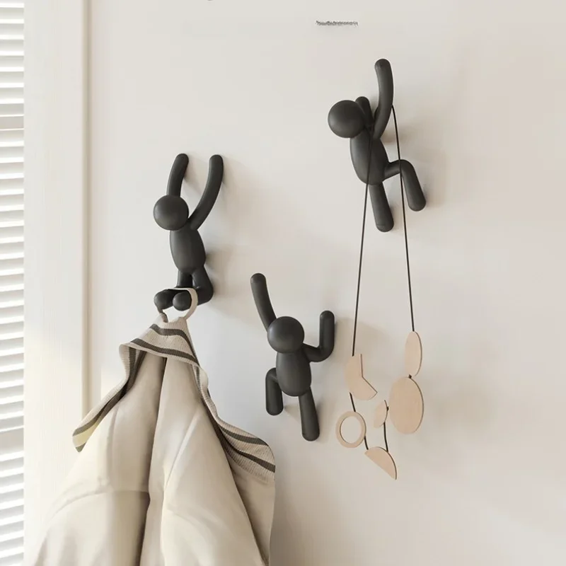 Nordic Creative Key and Towel Holder-Fashionable Color Wall Hooks Versatile Scene Clothes Hooks Free Collocation