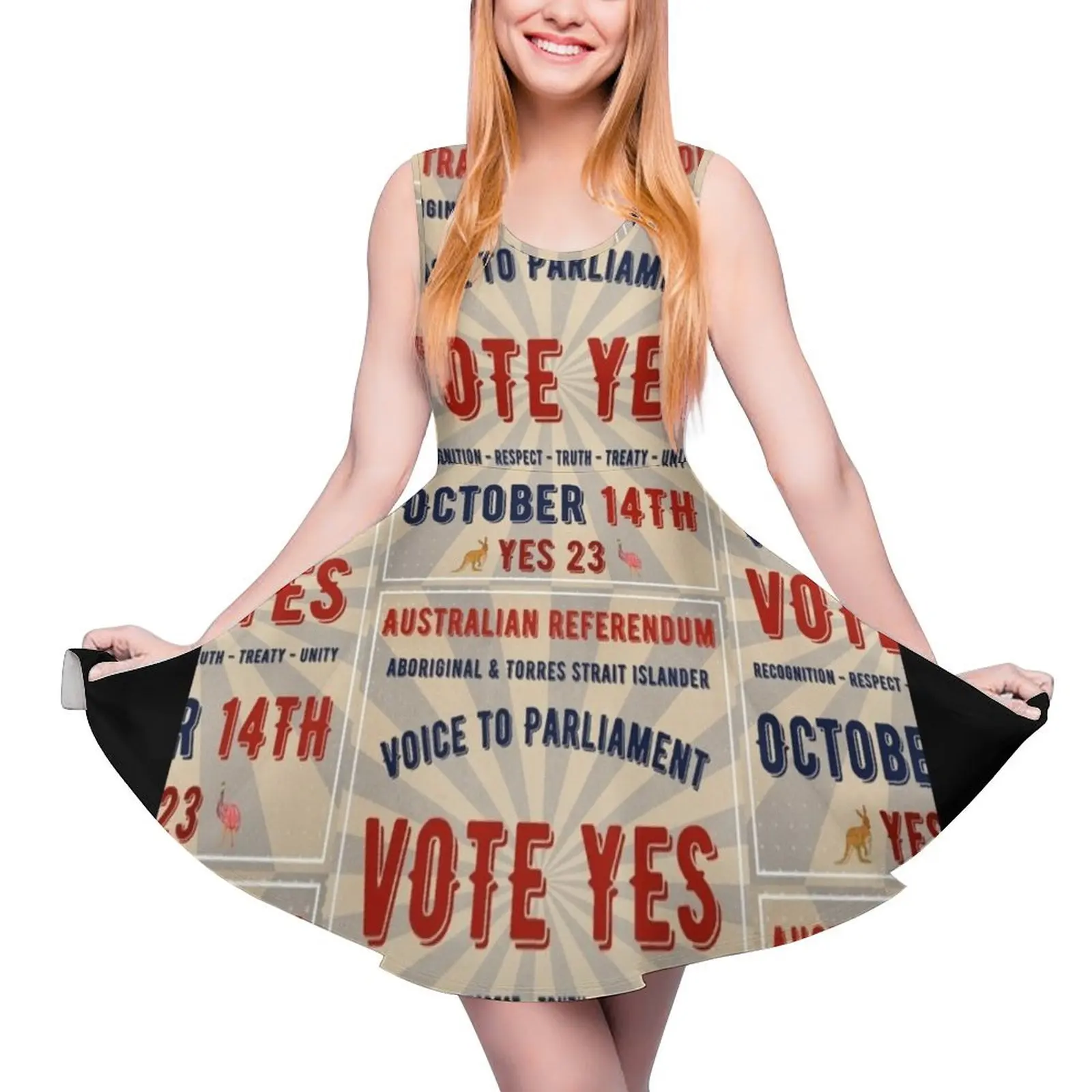 

Vote Yes - Voice Referendum - October 14 Sleeveless Dress purple dress elegant and pretty women"s dresses Woman clothing