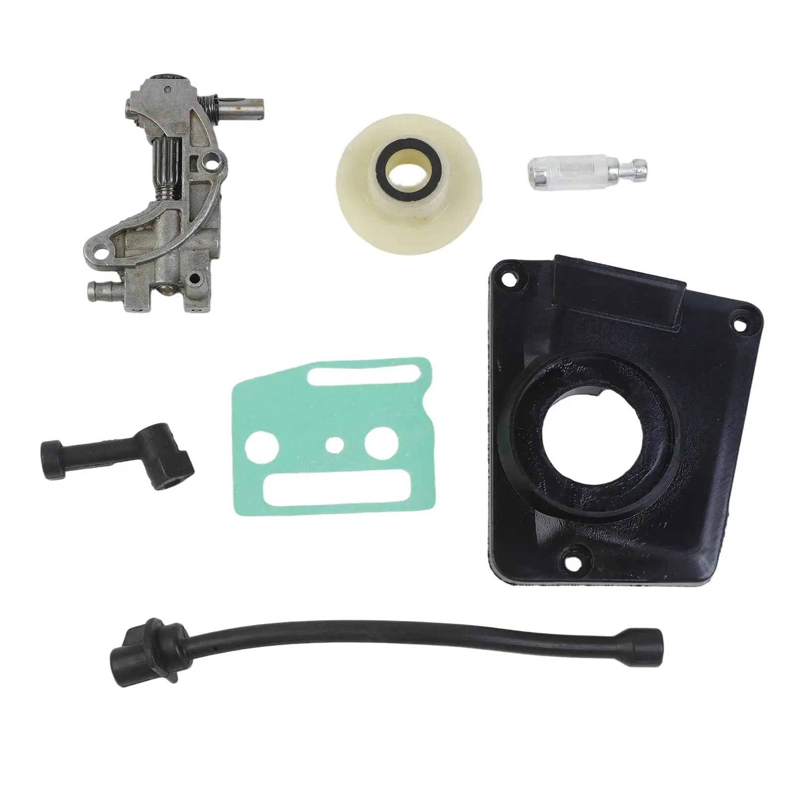 Oil Saw Accessories For Chinese Chainsaw 4500 5800 45CC Pump Cover Worm Gear Oil Filter Oil Drive Pump Kit Gardening Tools