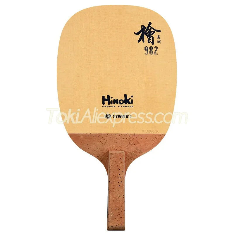 YINHE 982 HINOKI (1 Ply SOLID Hinoki) YINHE Table Tennis Blade / Racket Cypress Japanese Penhold JS Ping Pong Bat / Paddle