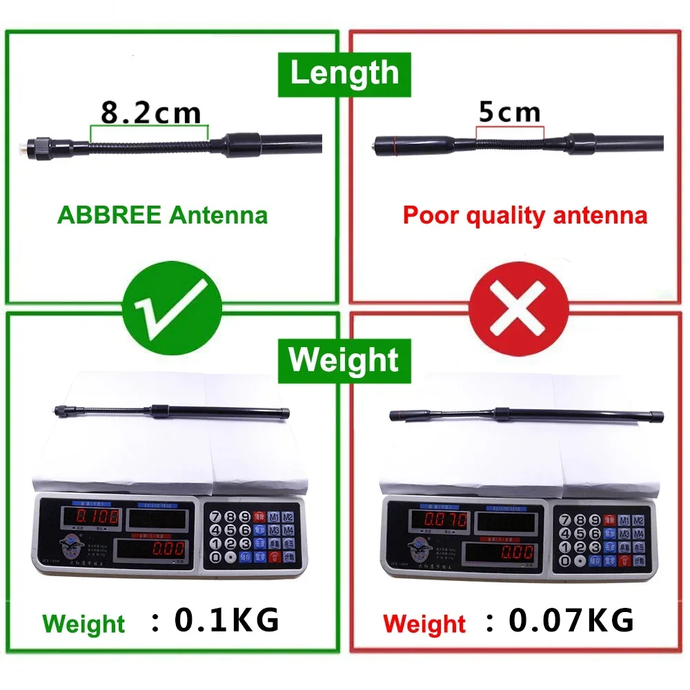 High Performance CS Tactical Professional Communications Antennna Long Range Radio Antenna Amplifier for Baofeng Walkie Talkie