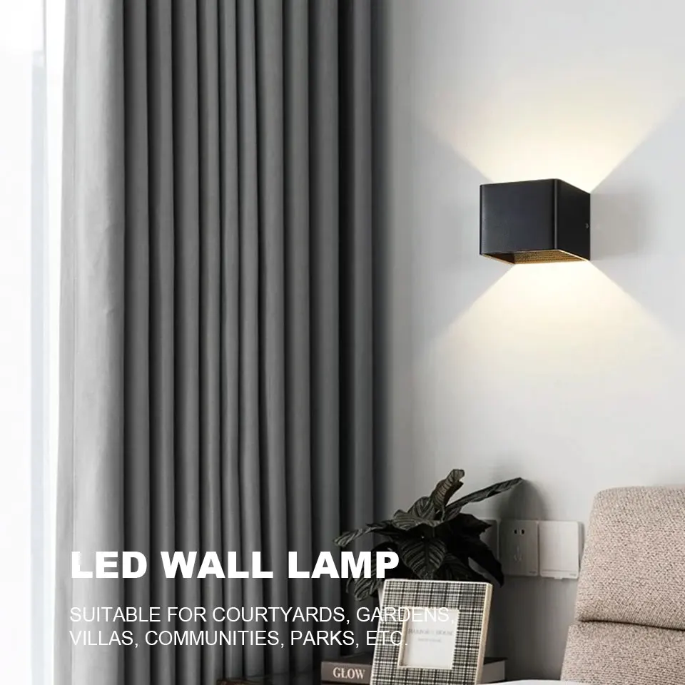 1PC Wall Light LED Outdoor 5W 85-265V Porch Garden Wall Lamp Sconce Balcony Terrace Decoration Lighting Lamp