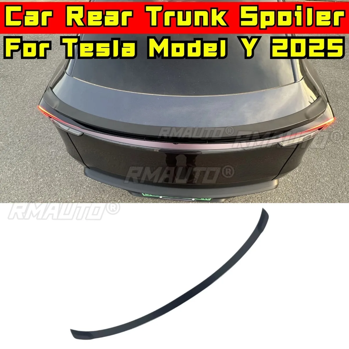 

Car Rear Trunk Spoiler Wing Modification Part For Tesla Model Y 2025 Rear Trunk Spoiler Wing Car Accessories Exterior Part