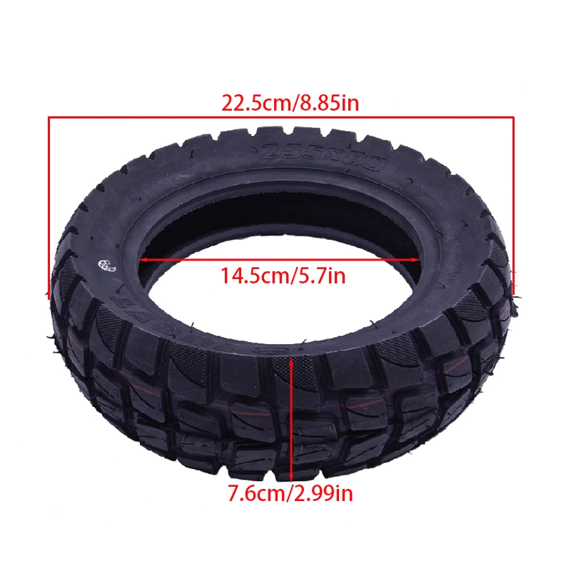 10 Inch Off Road City Road Tire Inflatable Tyre for Speedual Grace 10 Zero 10X Kugoo M4 Pro Tire  255x80