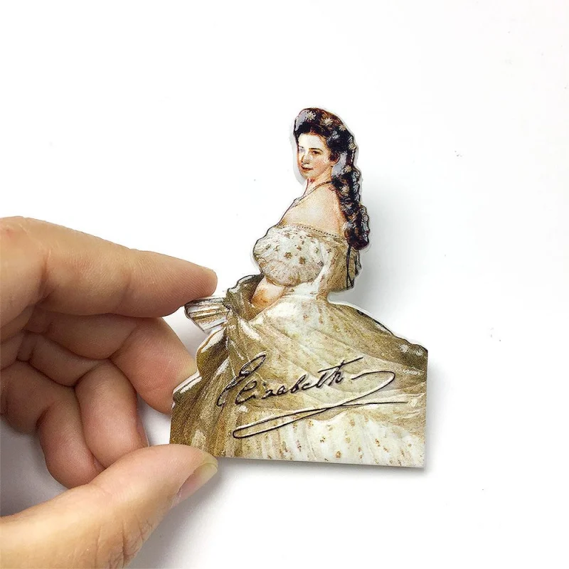 Austrian Queen Elizabeth Magnetic Fridge Magnets Travel Souvenir Home Decor High-Value Cultural Creative Gifts