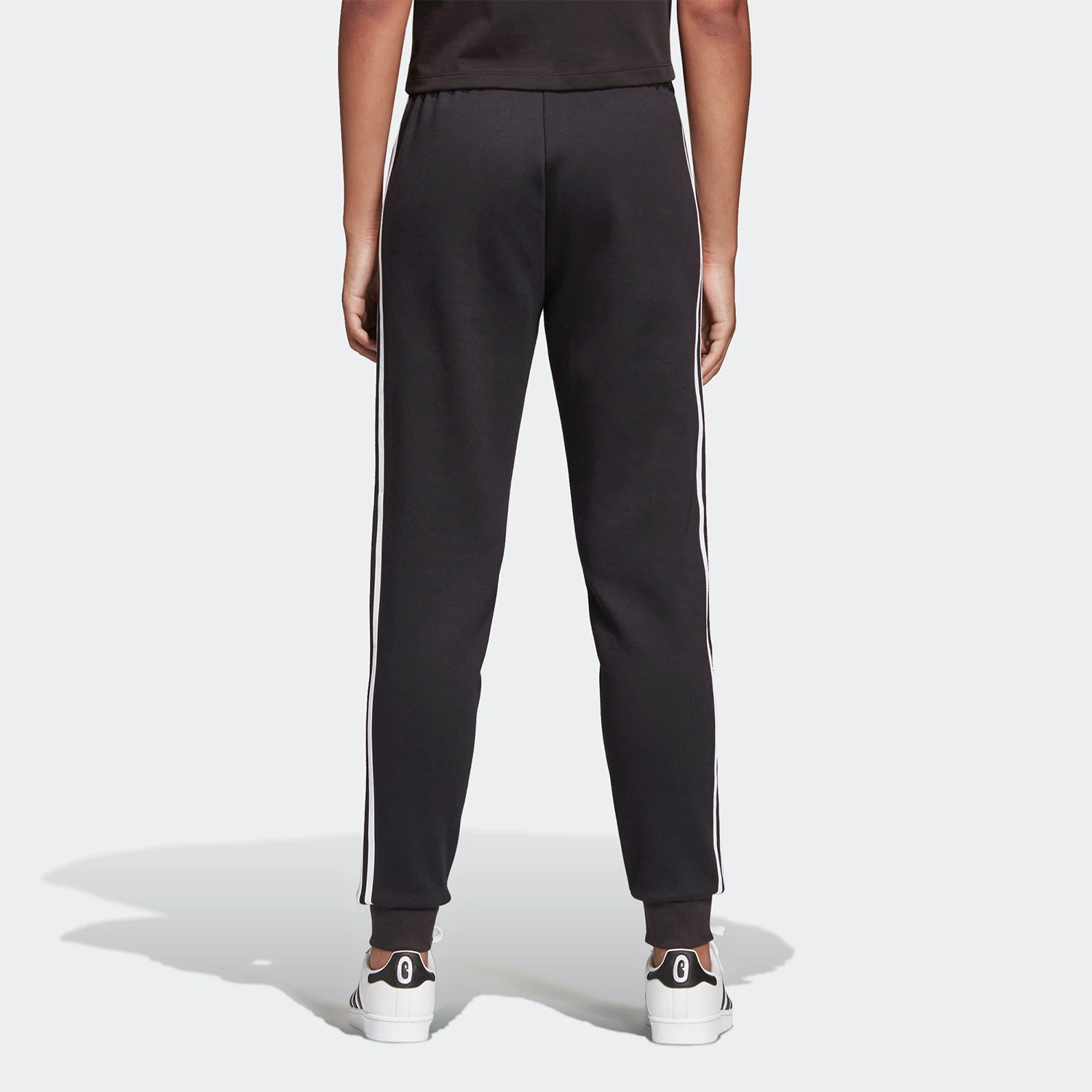 Adidas genuine clover women's mid waist knitted ankle sports pants DY0876
