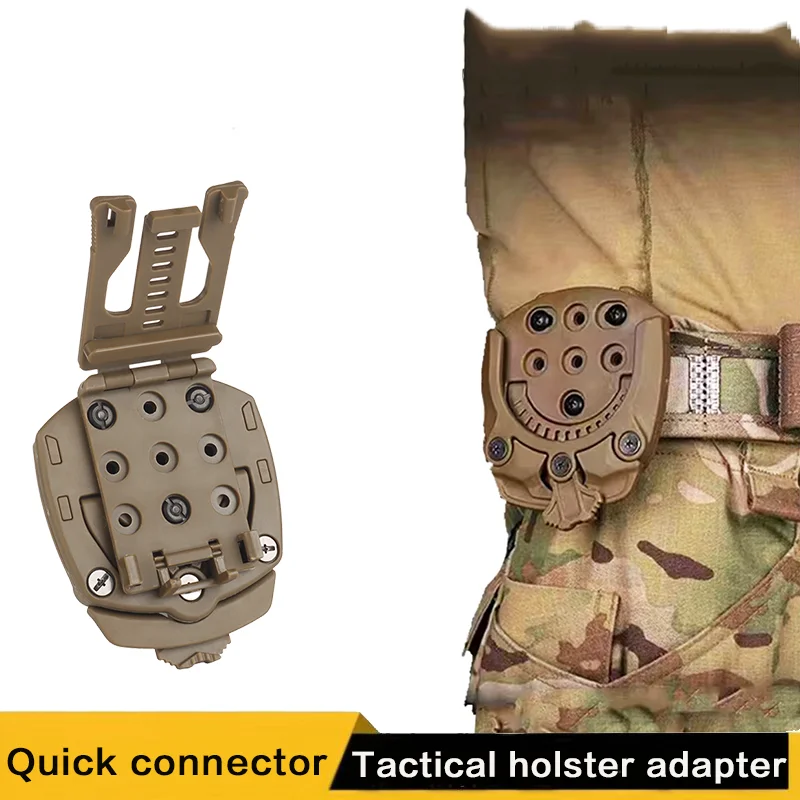 

Tactical holster adapter, 360 degree rotating holster adapter, hunting holster base installation