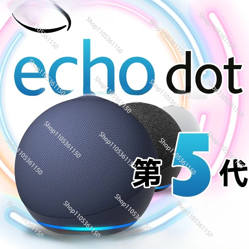 Smart Speaker with Clock Display | Echo Dot 5th & 4th Generation Alexa Voice Assistant Combo