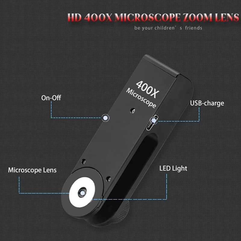 1 PCS Digital Microscope For Electronics Dermatoscope 400X Microscope Handheld Mobile Universal 400X Microscope