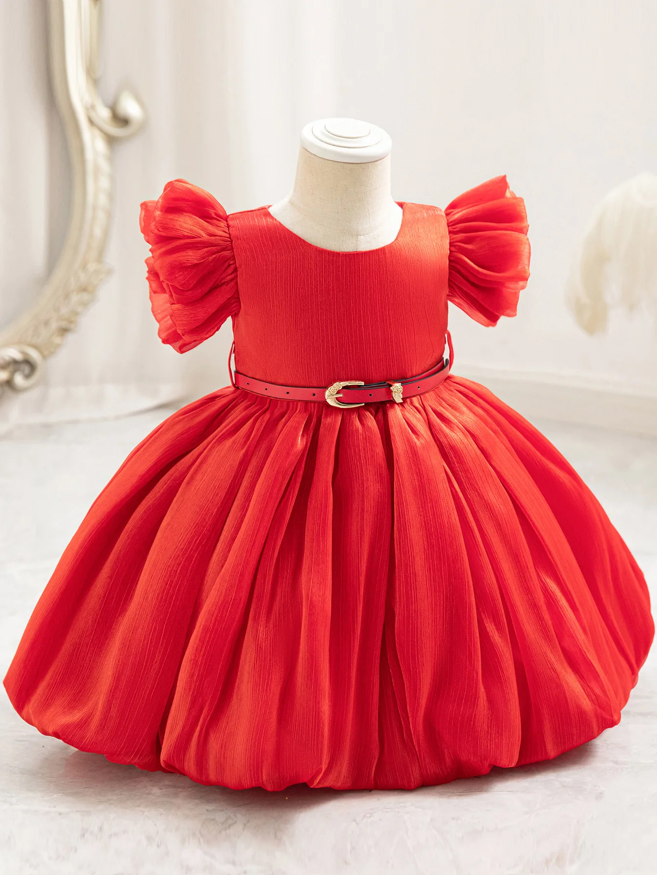 New Children's Evening Dress Princess High-end Bubble Birthday Party Performance Girls' Formal Dress