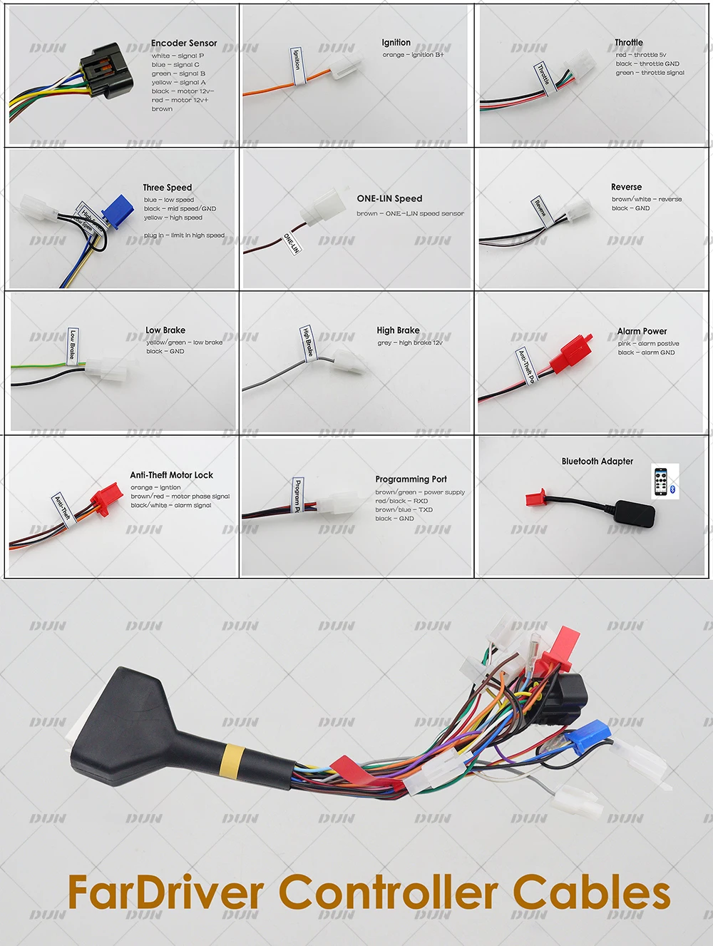 30-PIN-Adapterkabel für Fardriver-Controller ND72260, ND72450, ND72530, ND72680, ND72850, ND7210000, ND721800, etc. – Detail 4