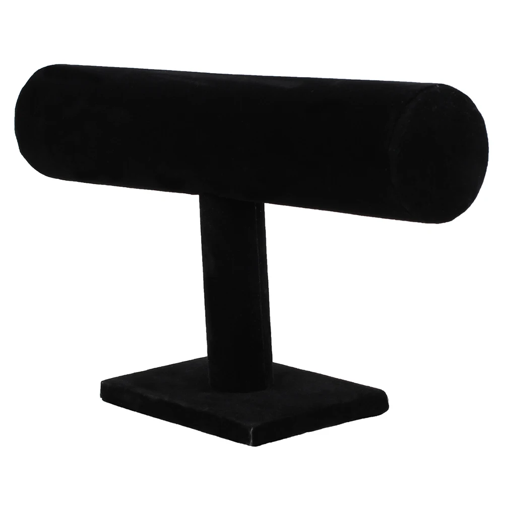 

T-Bar Bracelet Display Stand Black 23x7x16cm Jewelry Organizer for Home and Store Use Display Stand for Necklaces and Bracelets