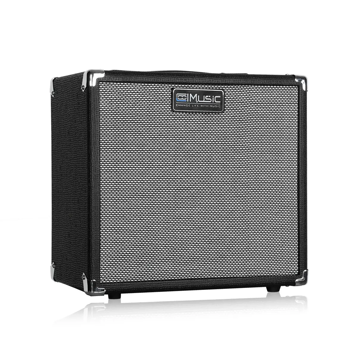 Professional Electric Bass Amp 30W Bass Combo Amplifier, Onboard Clean & Overdrive Effects Dual Tone Switching for Home Practice