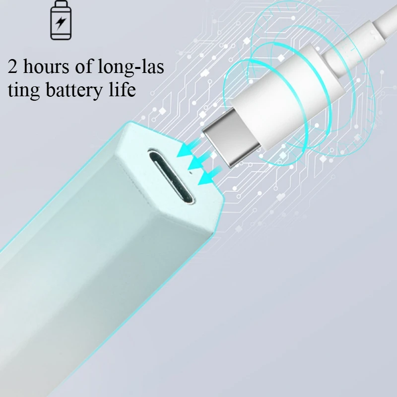 Tamaño rápido de la batería larga de la textura suave de la luz Hexagonal del arte del clavo del PDA