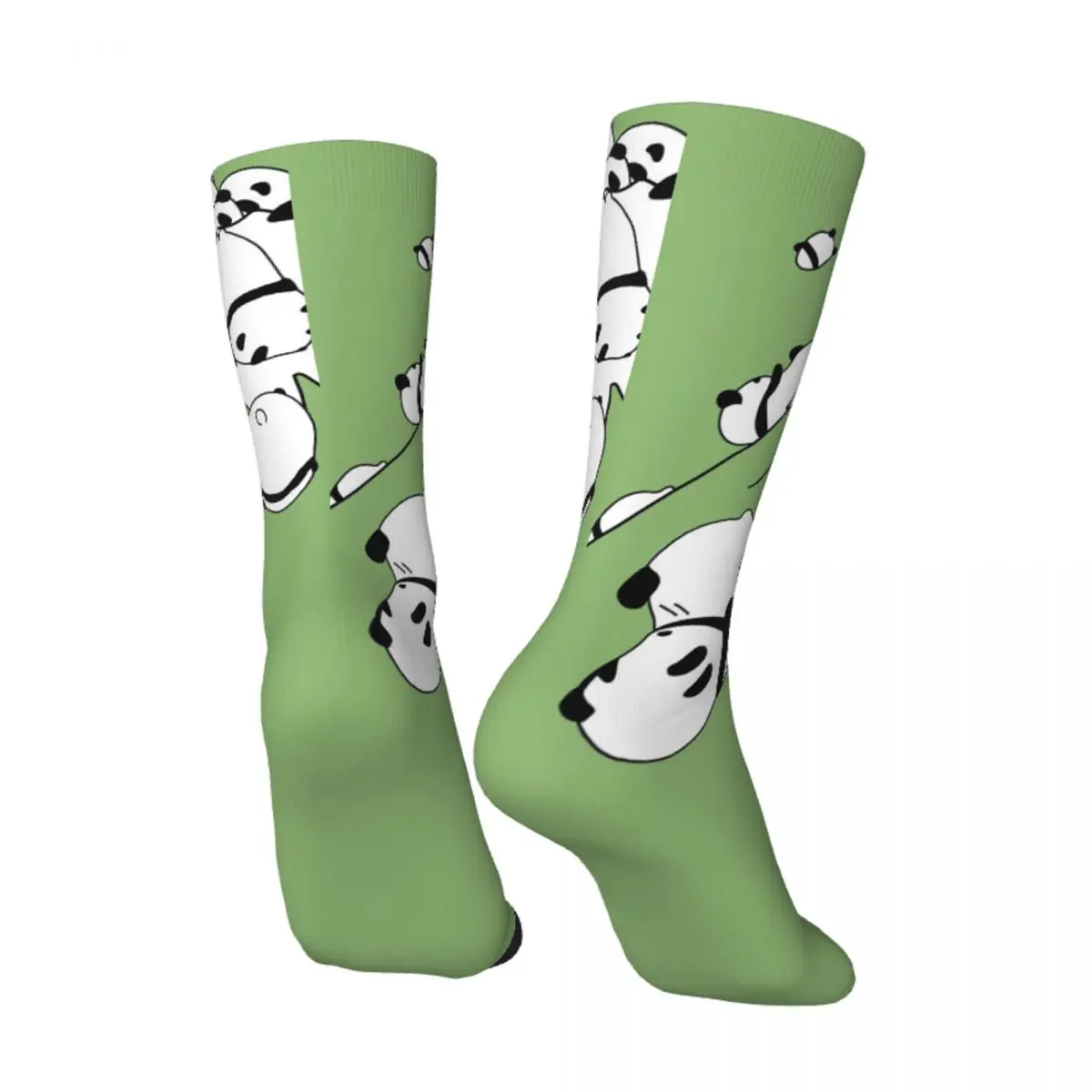 Hip Hop Vintage Funny Mountain Rolling Down Crazy Men's Socks Unisex PANDA! GO PANDA Harajuku Pattern Printed Funny Novelty Sock