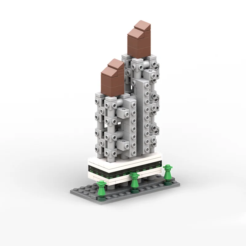 341 Uds. Torre de cápsulas MOC Nakagin Micro arquitectura bloques de construcción creatividad de plástico adolescente juguete para regalo de Navidad para adultos