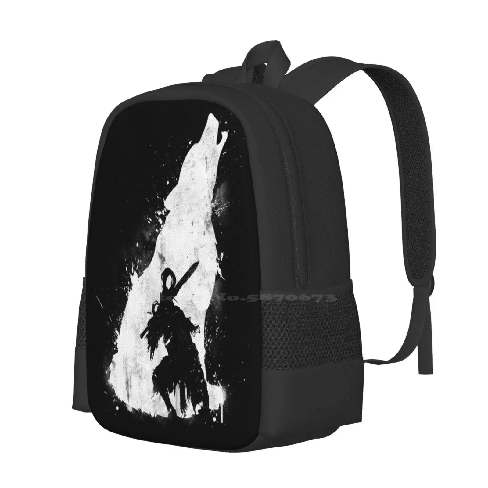 Abyss Warrior Bag Backpack For Men Women Girls Teenage Artorias Sif Videogame Nerd Walker Of Abyss Warrior Dark Wolf Gwyn Knight