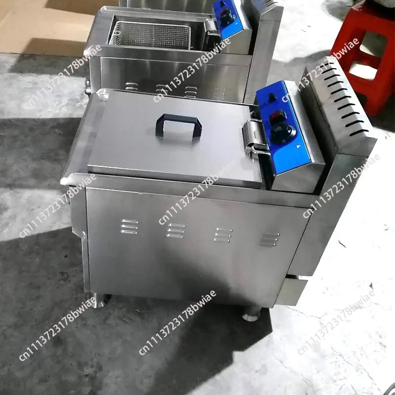 Commercial 18L Gas Deep Fryer Stainless Steel Fried  Machine Single Tank LPG Frying Machine With Oil Valve For KFC - view 2