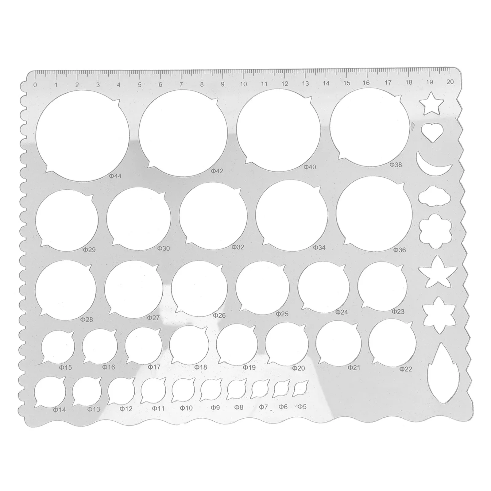 Creative Quilling Ruler Plastic Template for DIY Quilling Arts Circles Stencil Geometric Tool for Indoor Outdoor Paper Crafts